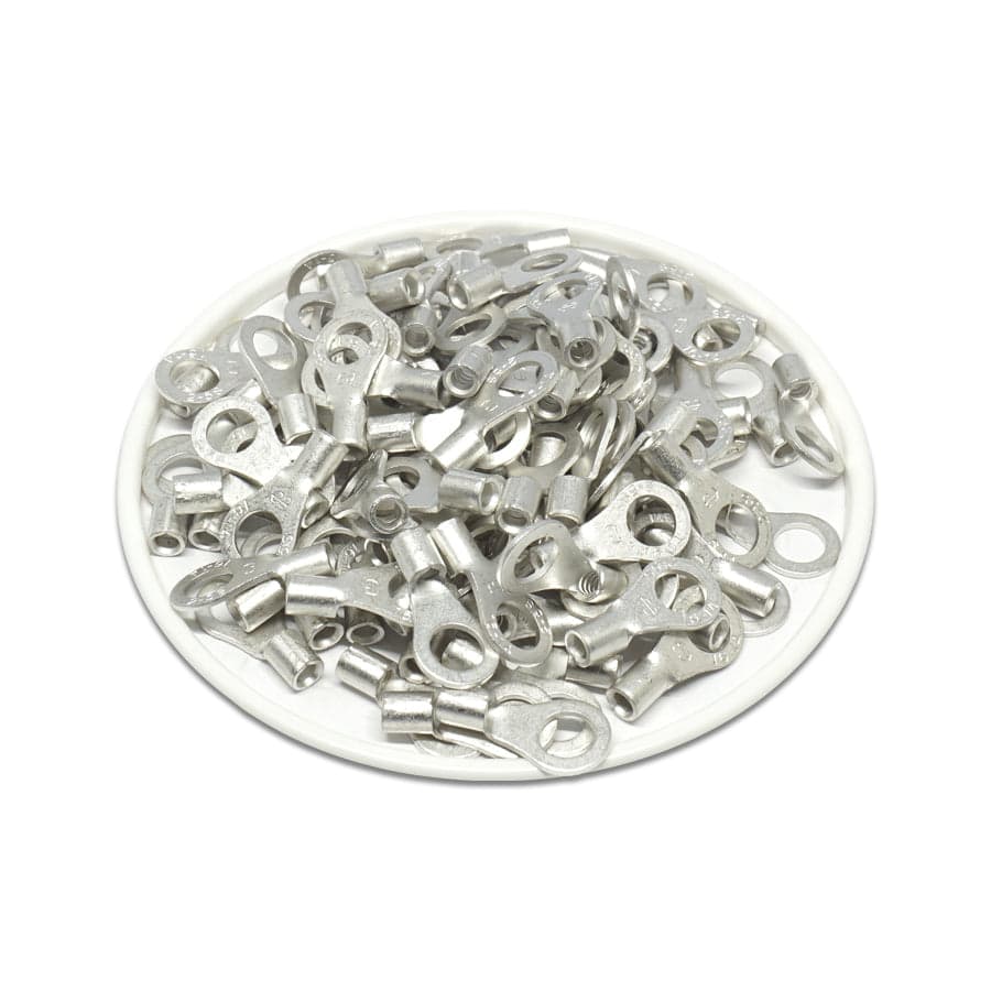 RNBS2-5 - 16 to 14 AWG Non Insulated Ring Terminals, #10 Stud, UL Approved, 100 Pieces - Image 2