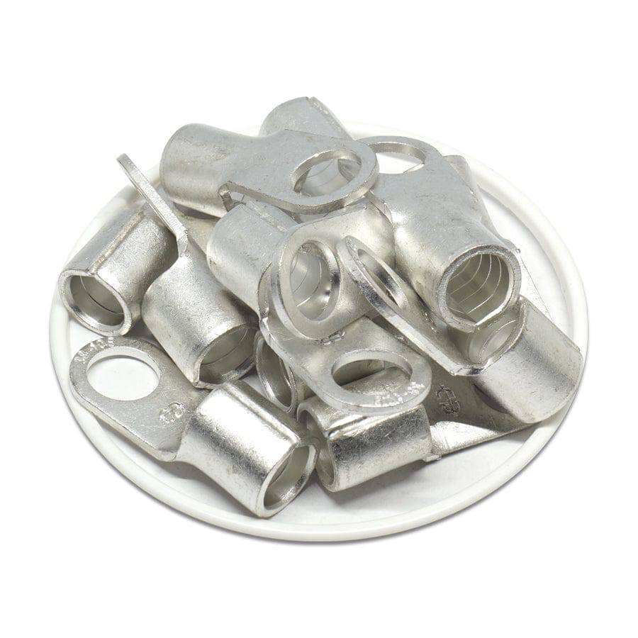 RNBS38-10 - 2 AWG Non Insulated Ring Terminals, 3/8" Stud, UL Approved, 25 Pieces - Image 2