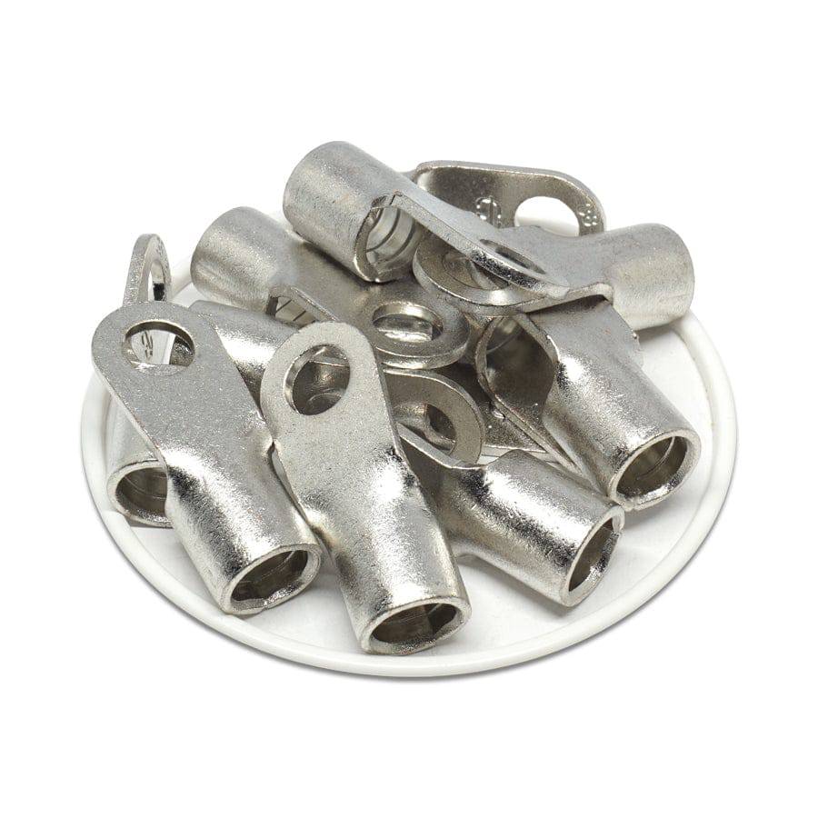 RNBS38-8 - 2 AWG Non Insulated Ring Terminals, 5/16" Stud, UL Approved, 25 Pieces - Image 2