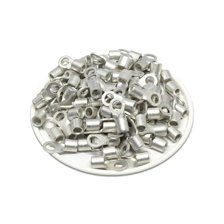 RNBS5-4 - 12 to 10 AWG Non Insulated Ring Terminals, #8 Stud, UL Approved, 100 Pieces - Image 2