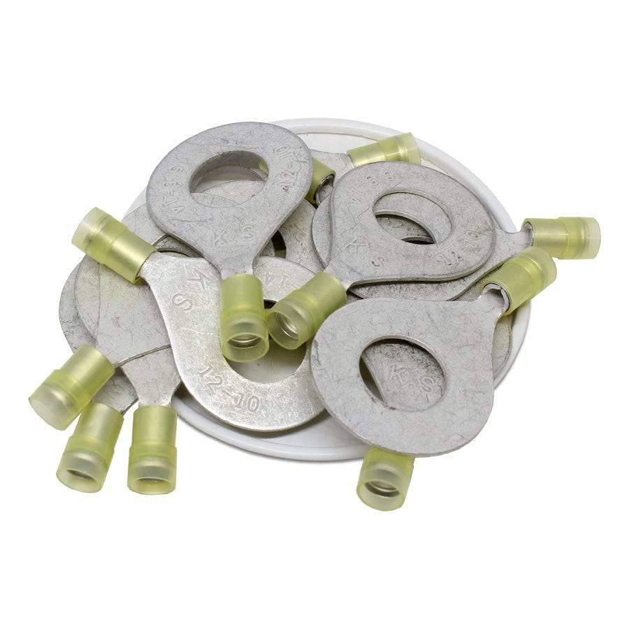 RNYD5-14 Nylon Ring Terminals - Double Crimp 12-10AWG