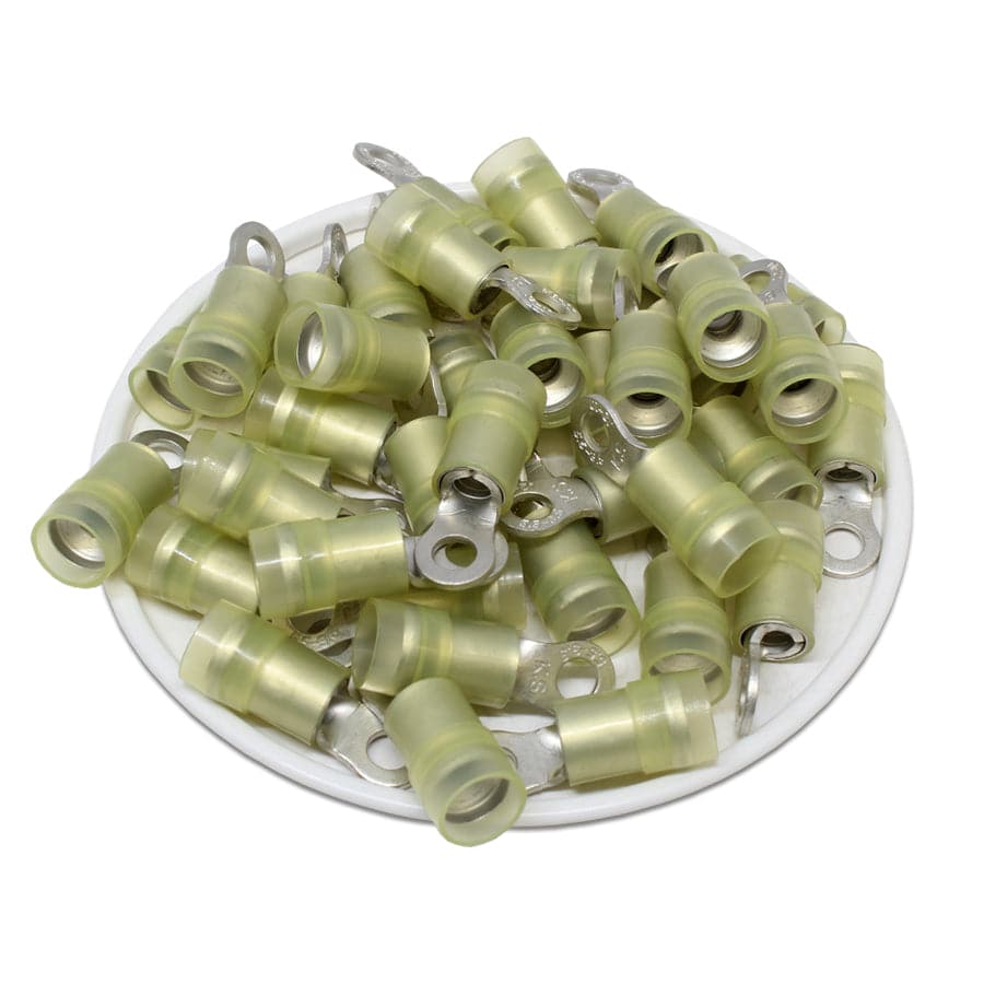 RNYD5-3.7 Nylon Ring Terminals - Double Crimp 12-10AWG
