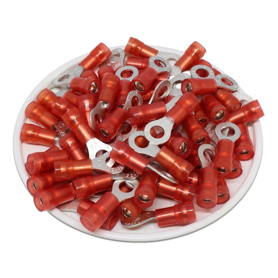 RNYDL1-4 Nylon Ring Terminals - Double Crimp 22-16AWG