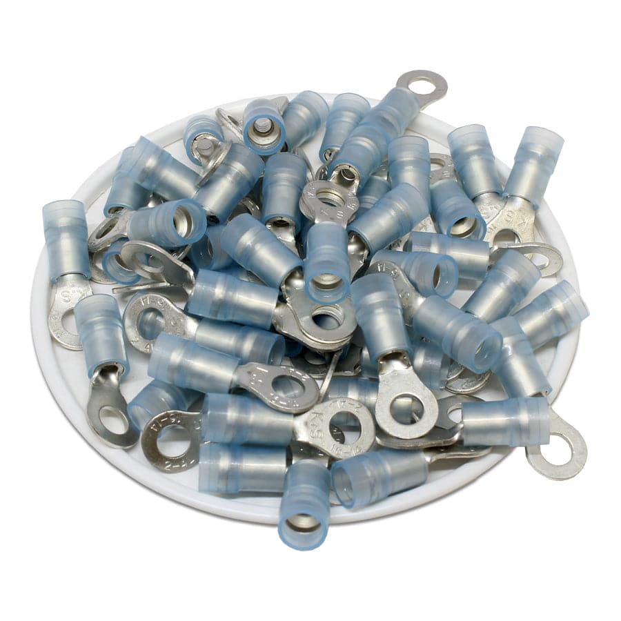 RNYDL2-4 Nylon Ring Terminals - Double Crimp 16-14AWG