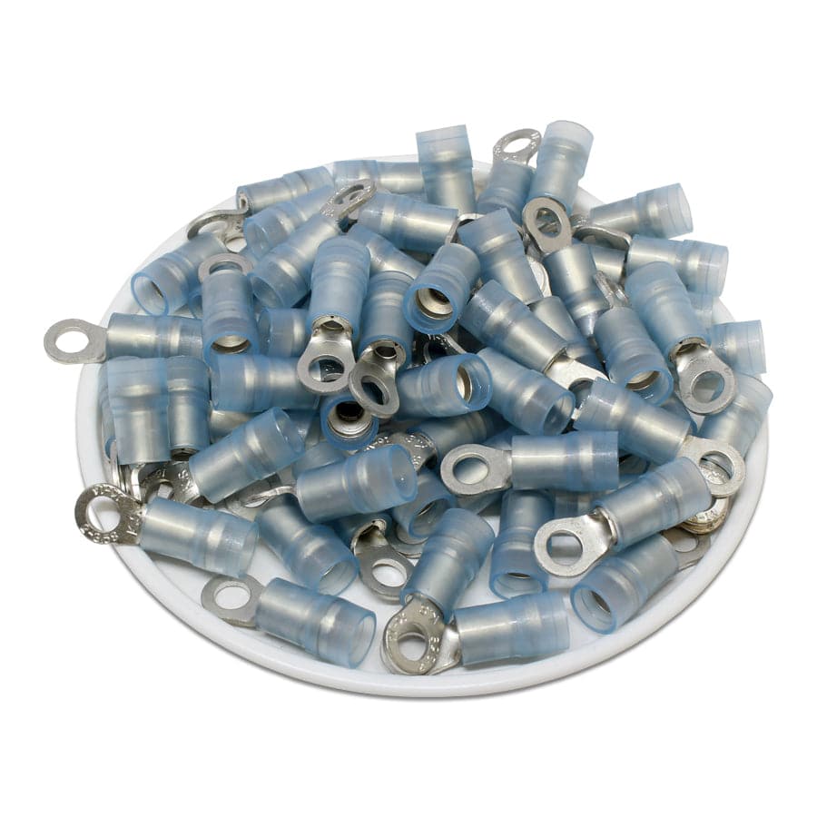 RNYDS2-3.7 Nylon Ring Terminals - Double Crimp 16-14AWG