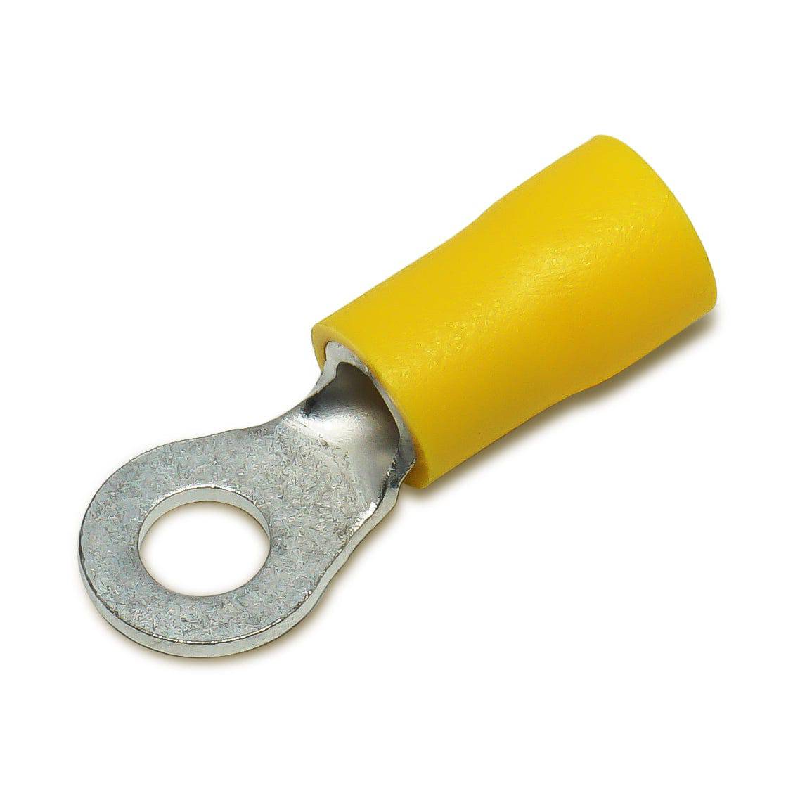 RVB5-47 - 12 to 10 AWG Vinyl PVC Insulated Ring Terminals, #8 Stud, 50 Pieces - Image 2