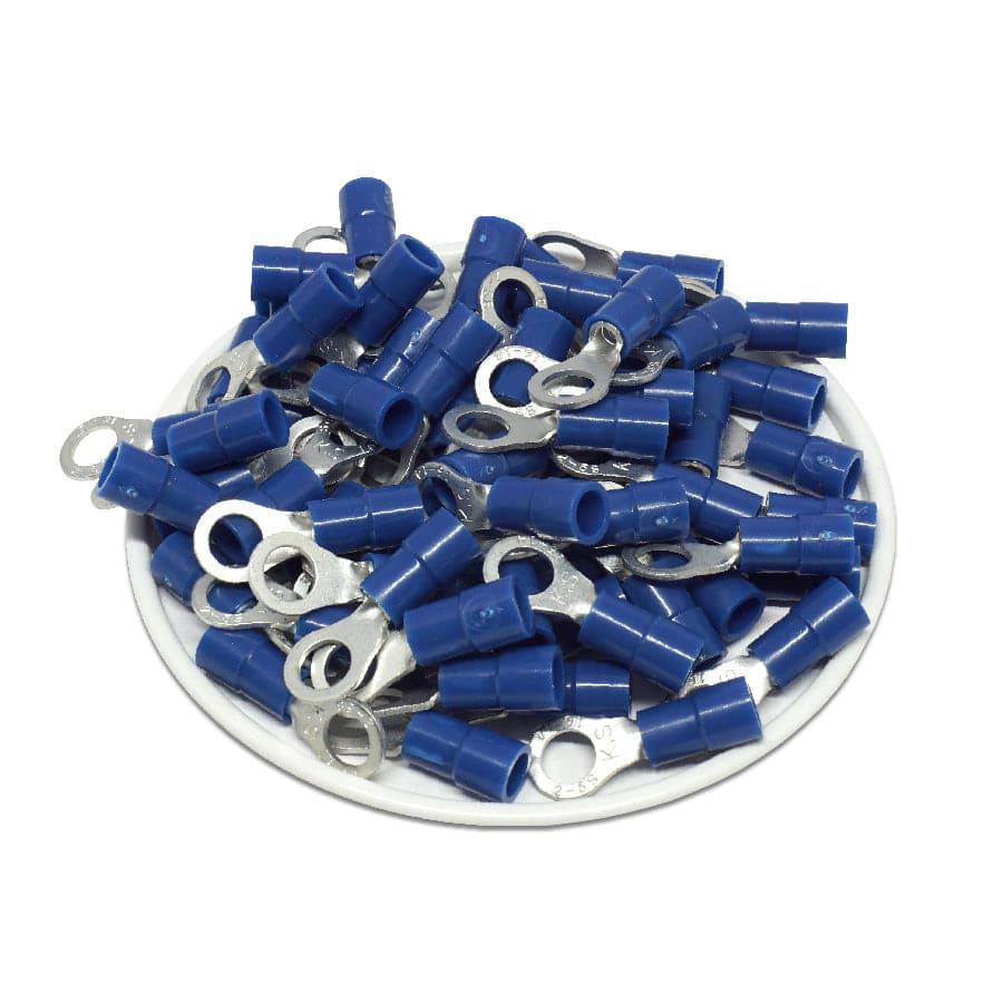 RVYS2-5 - 16 to 14 AWG Molded PVC Vinyl Insulated Ring Terminals, Easy Entry, #10 Stud, 100 Pieces - Image 2