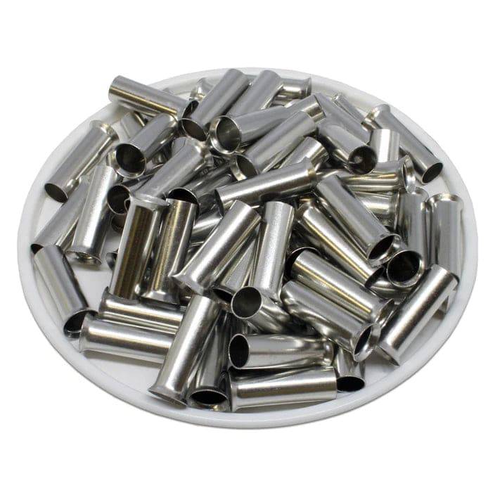 N100015 - 8 AWG Non Insulated Wire Ferrules, 15mm Pin, UL Recognized, 250 Pieces
