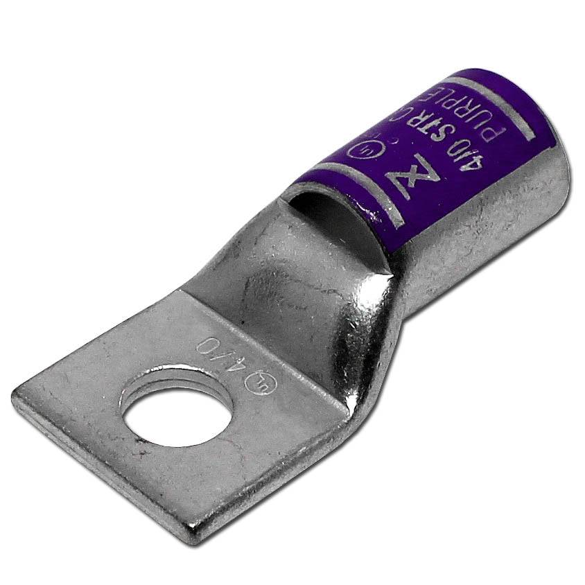 SB40516 - 4/0 AWG Compression Lug, Short Barrel, 5/16" Stud Size, 1 Piece