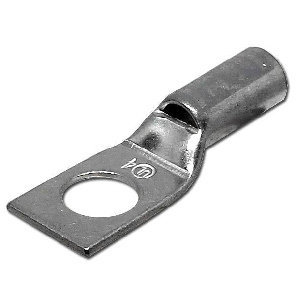 SB414 - 4 AWG Compression Lug, Short Barrel, 1/4" Stud Size, 1 Piece