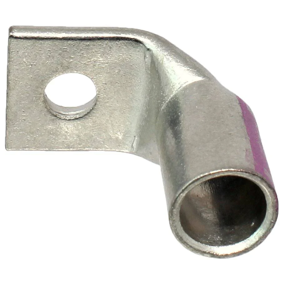 SBF1014 - 90 Degree Short Barrel Compression Lug - 1/0 AWG - 1/4" Stud