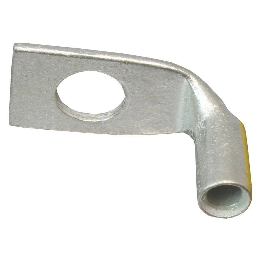 SBF1014S - 90 Degree Short Barrel Compression Lug - 10 AWG - 1/4" Stud, 1 Piece