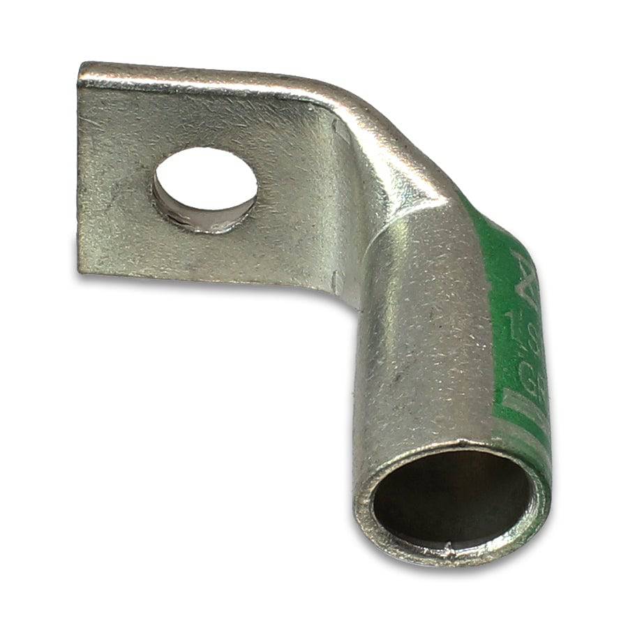 SBF114 - 90 Degree Short Barrel Compression Lug - 1 AWG - 1/4" Stud