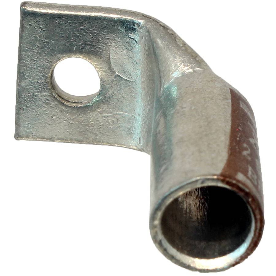 SBF210 - 90 Degree Short Barrel Compression Lug - 2 AWG - #10 Stud