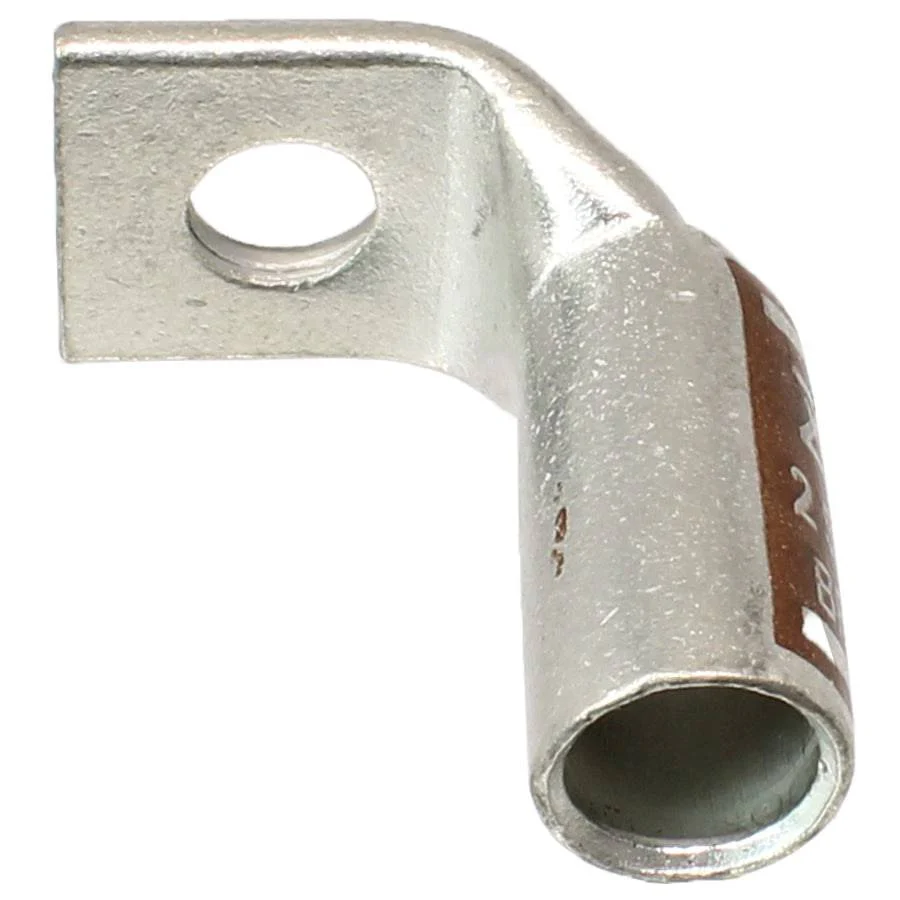 SBF214 - 90 Degree Short Barrel Compression Lug - 2 AWG - 1/4" Stud