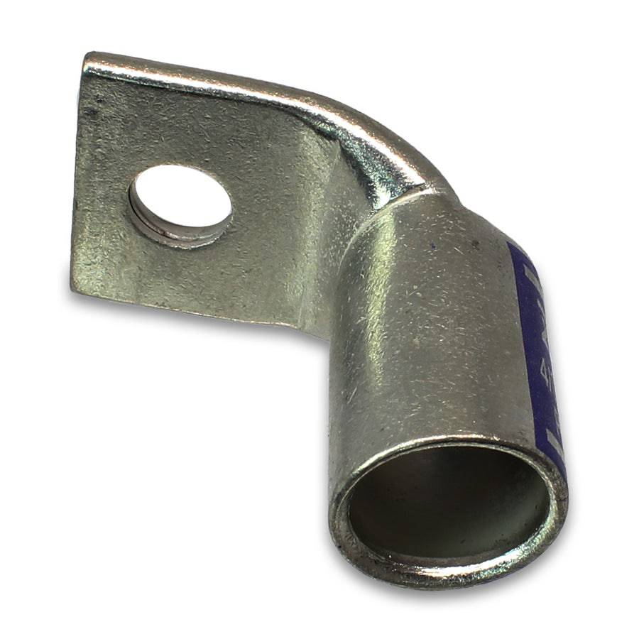 SBF40516 - 90 Degree Short Barrel Compression Lug - 4/0 AWG - 5/16" Stud