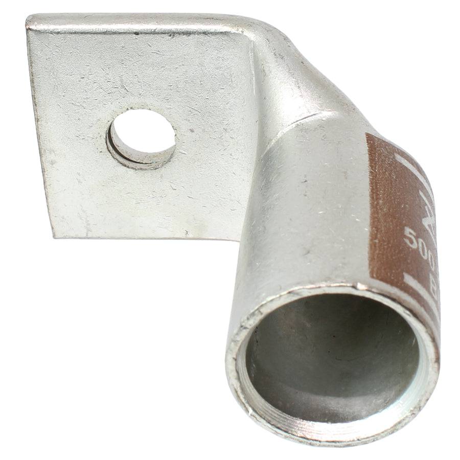 SBF50038 - 90 Degree Short Barrel Compression Lug - 500 MCM - 3/8" Stud