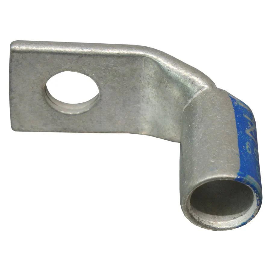 SBF610 - 90 Degree Short Barrel Compression Lug - 6 AWG - #10 Stud, 1 Piece