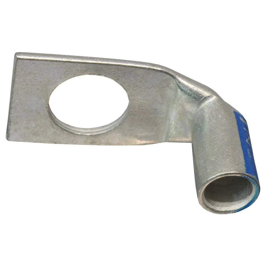 SBF638 - 90 Degree Short Barrel Compression Lug - 6 AWG - 3/8" Stud, 1 Piece