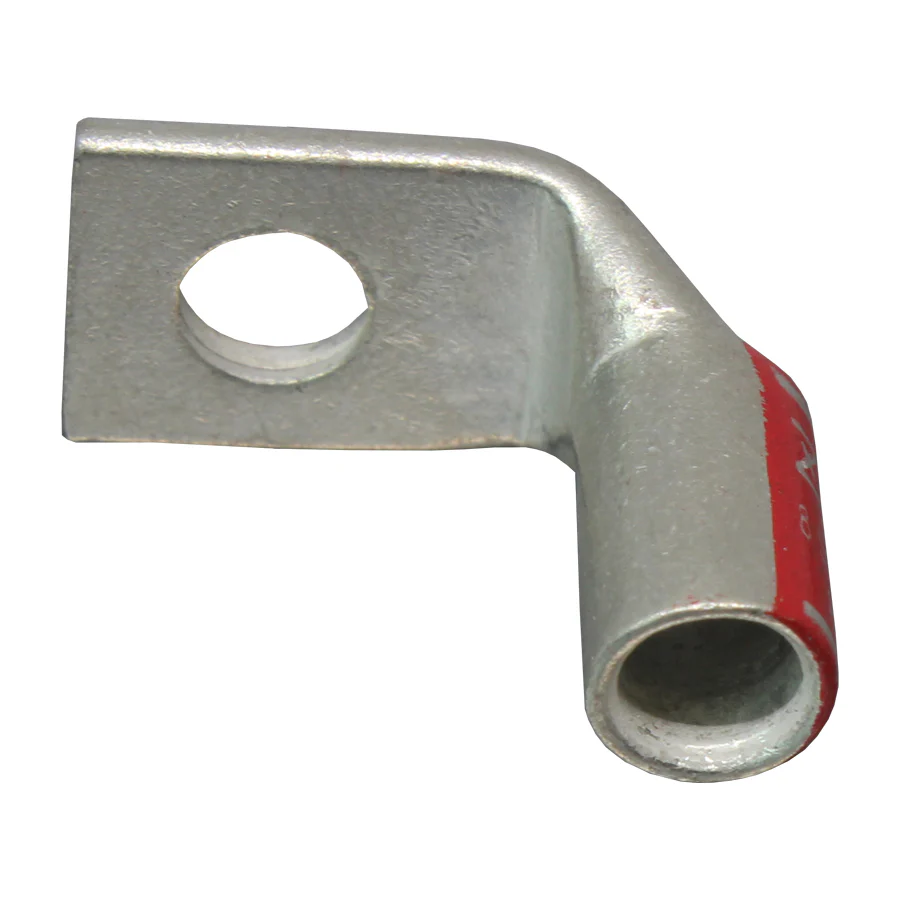 SBF810 - 90 Degree Short Barrel Compression Lug - 8 AWG - #10 Stud, 1 Piece