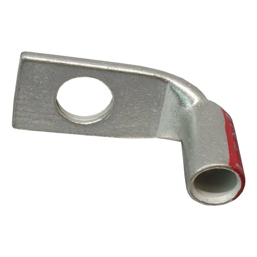 SBF814 - 90 Degree Short Barrel Compression Lug - 8 AWG - 1/4" Stud, 1 Piece
