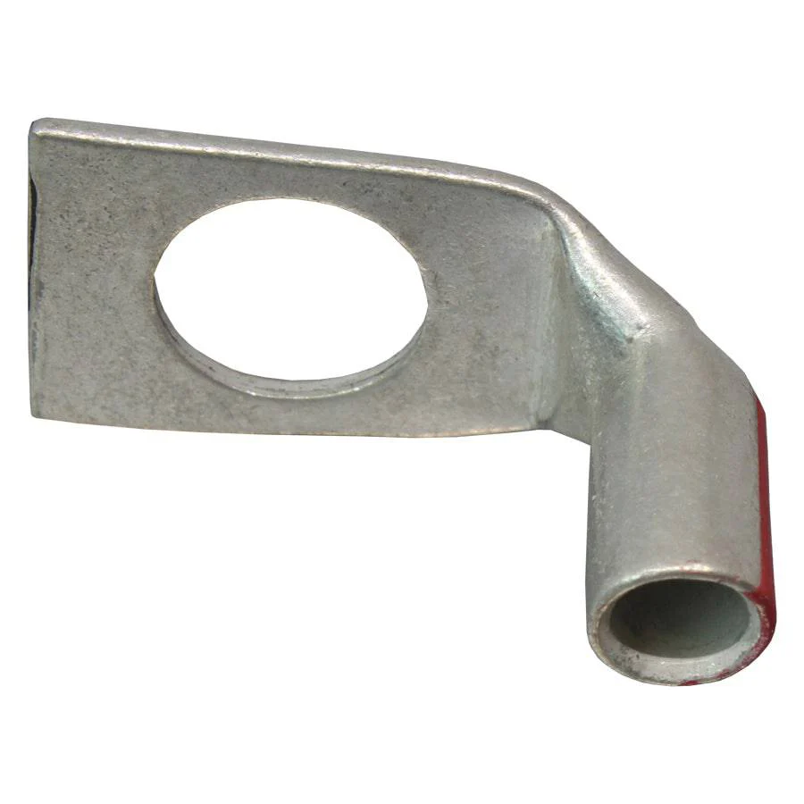 SBF838 - 90 Degree Short Barrel Compression Lug - 8 AWG - 3/8" Stud, 1 Piece