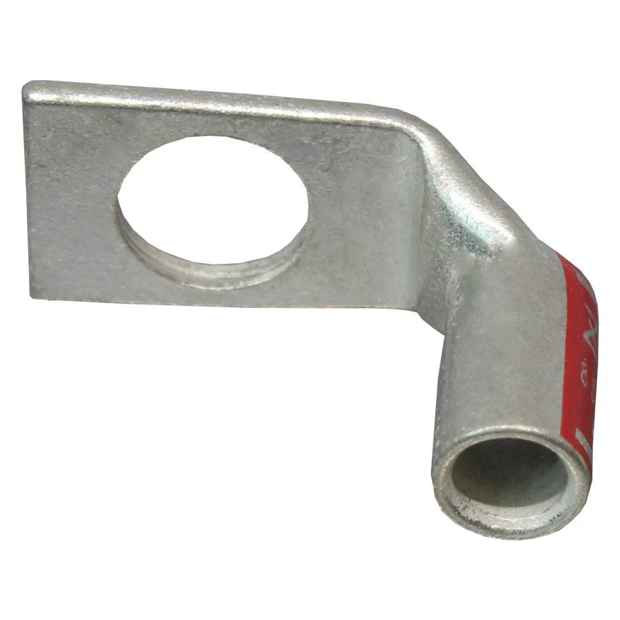 SBF8516 - 90 Degree Short Barrel Compression Lug - 8 AWG - 5/16" Stud, 1 Piece