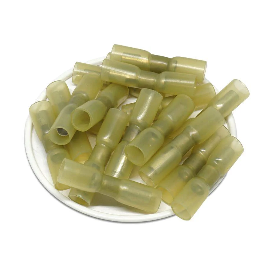SBTF102-5 - Polyethylene Heat Shrink Female Bullet - 5mm - 12-10 AWG - Yellow