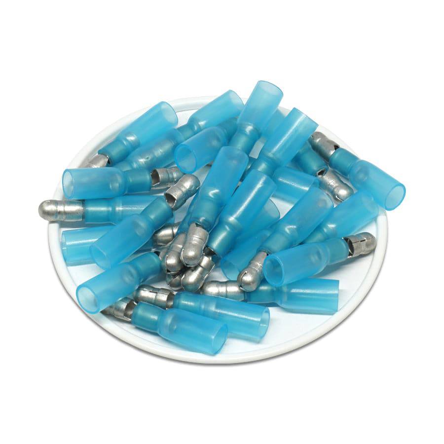SBTM101-5 - Polyethylene Heat Shrink Male Bullet - 5mm - 16-14 AWG - Blue