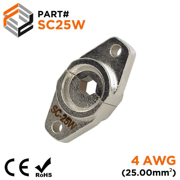 SC25W - Crimping Die for Compression Cable Lugs - 4 AWG - Hexagonal Profile, 1 Piece