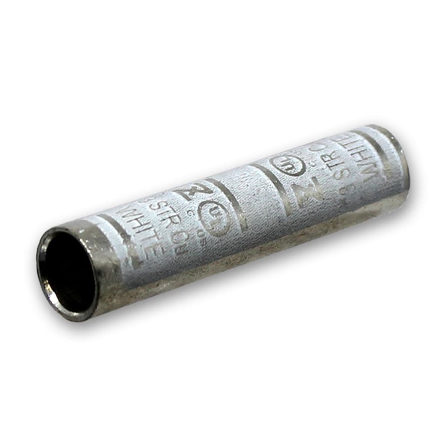 SC3 - 3 AWG Copper Compression Splice Connectors, Short Barrel, White, 1 Piece