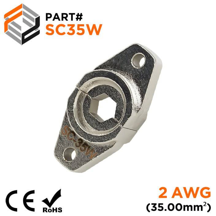 SC35W - Crimping Die for Compression Cable Lugs - 2 AWG - Hexagonal Profile, 1 Piece
