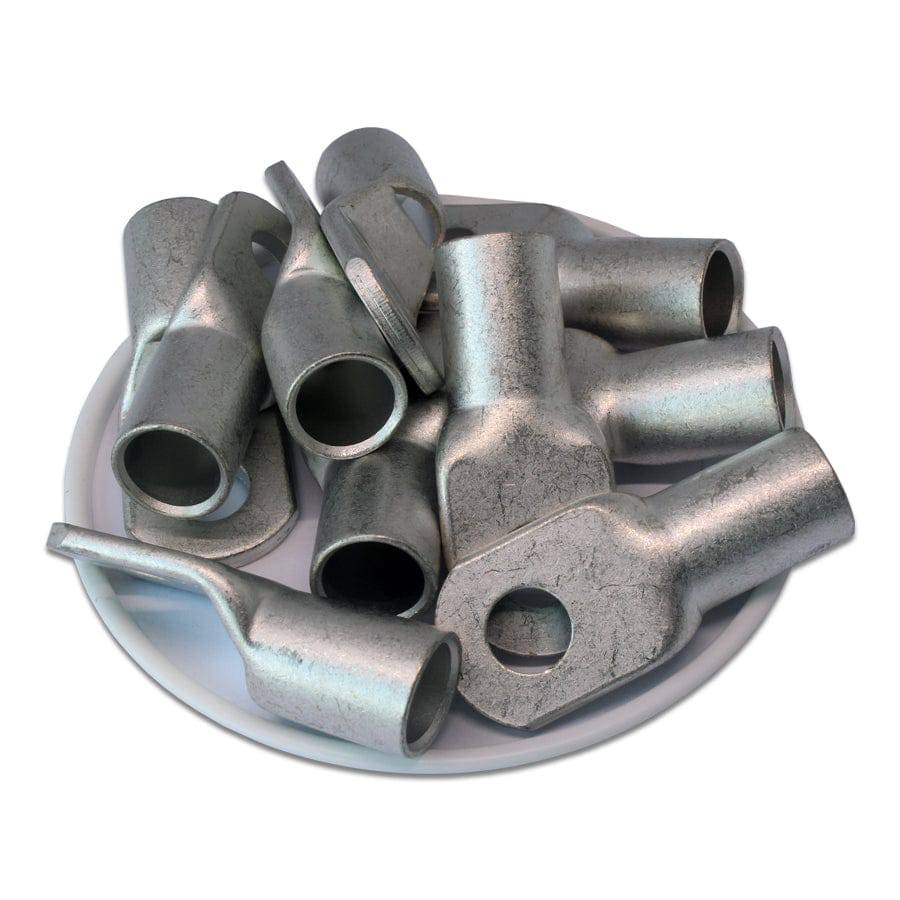 SCH358 - 2 AWG Non Insulated Tubular Ring Lugs, 5/16" Stud, 25 Pieces - Image 2