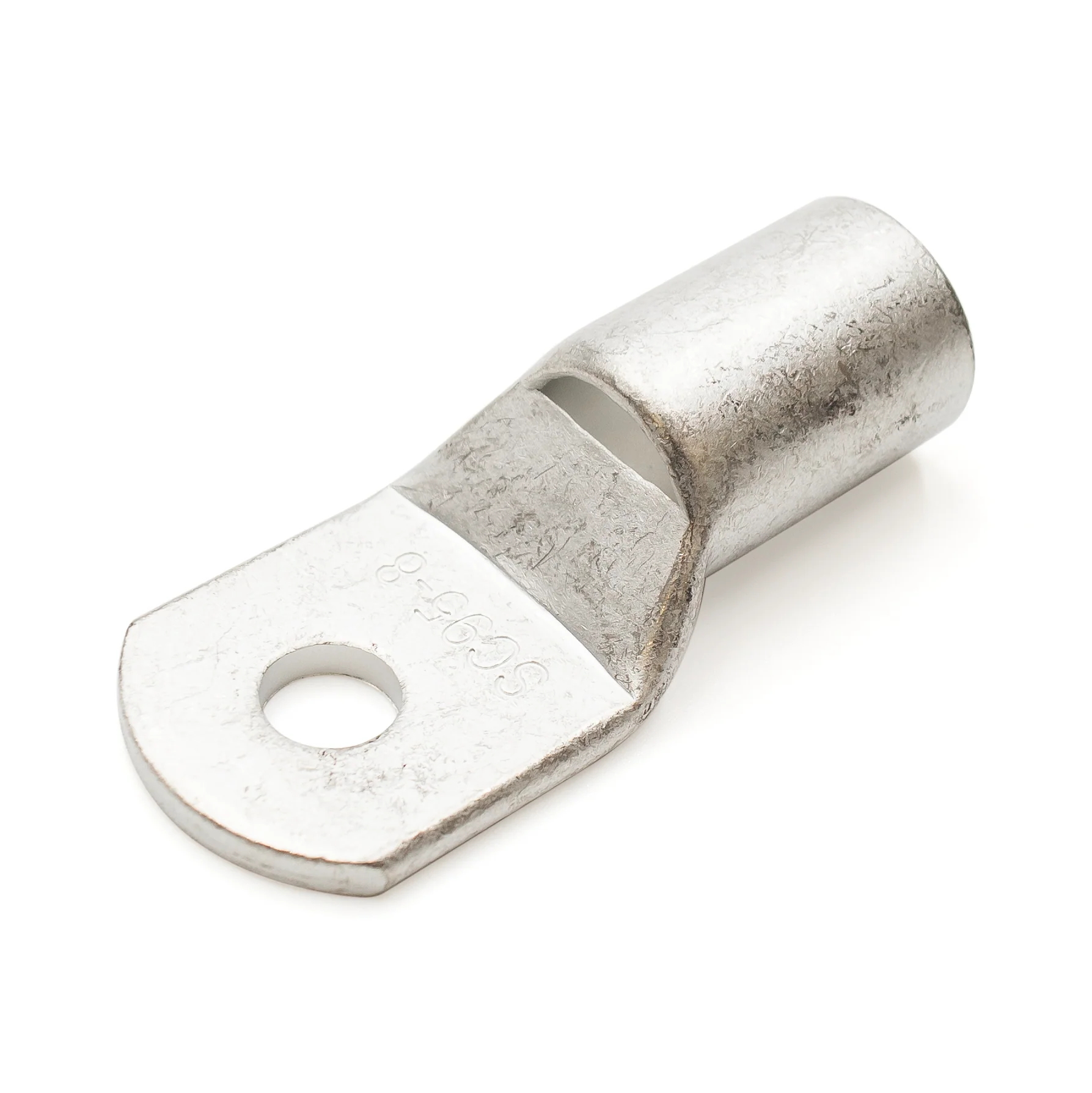SCH9508 - 3/O AWG Non Insulated Tubular Ring Lugs, 5/16" Stud, 10 Pieces - Image 2