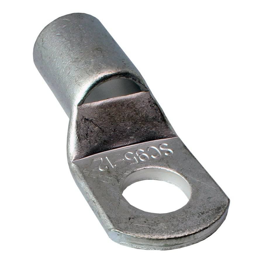 SCH9512 - 3/O AWG Non Insulated Tubular Ring Lugs, 1/2" Stud, 10 Pieces