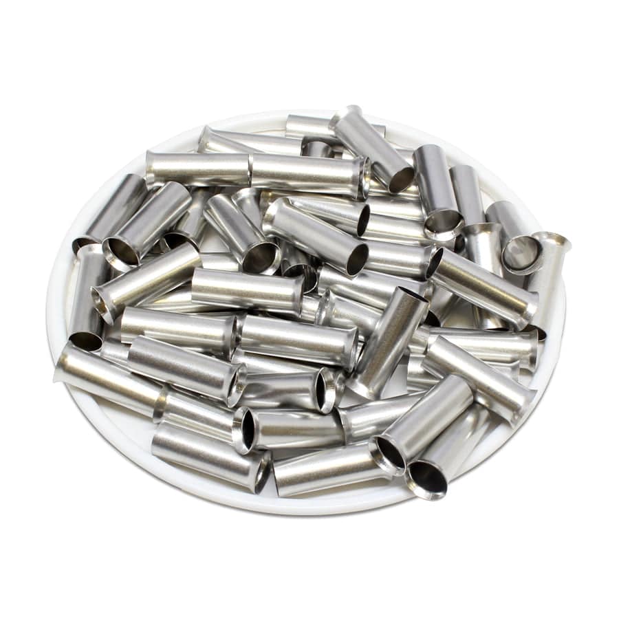 SF133016 - 6 AWG (Small Diameter) Non Insulated Wire Ferrules, 16mm Pin, 250 Pieces
