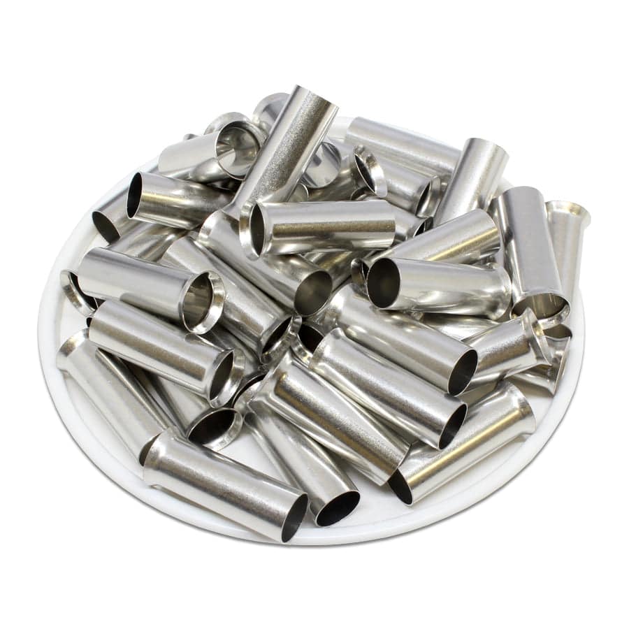 SF212018 - 4 AWG (Small Diameter) Non Insulated Wire Ferrules, 18mm Pin, 100 Pieces