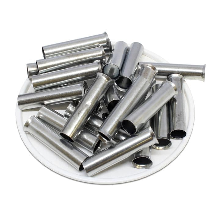 SF212025 - 4 AWG (Small Diameter) Non Insulated Wire Ferrules, 25mm Pin, 100 Pieces