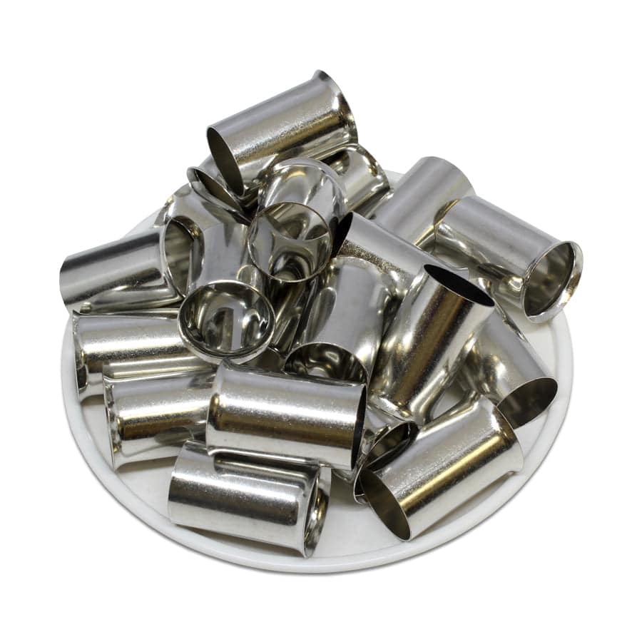SF670020 - 2/0 AWG (Small Diameter) Non Insulated Wire Ferrules, 20mm Pin, 50 Pieces