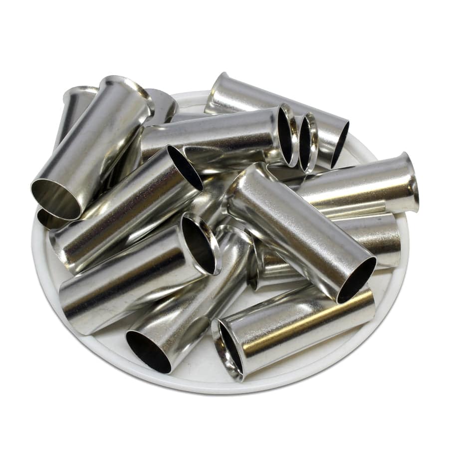 SF670025 - 2/0 AWG (Small Diameter) Non Insulated Wire Ferrules, 25mm Pin, 50 Pieces