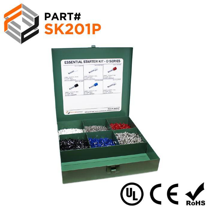 SK201P - Essential Wire Ferrule Kit - D Series - No Tool, 1 Kit