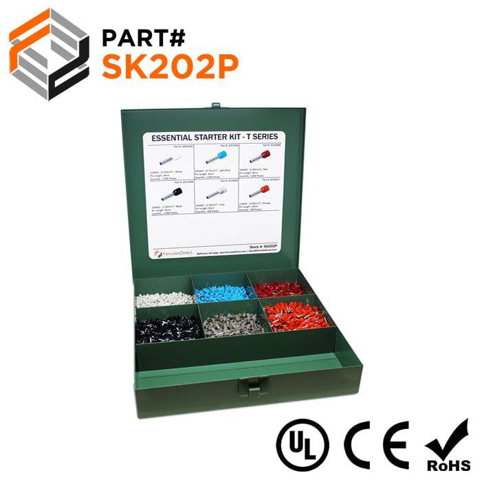 SK202P - Essential Wire Ferrule Kit - T Series - No Tool, 1 Kit
