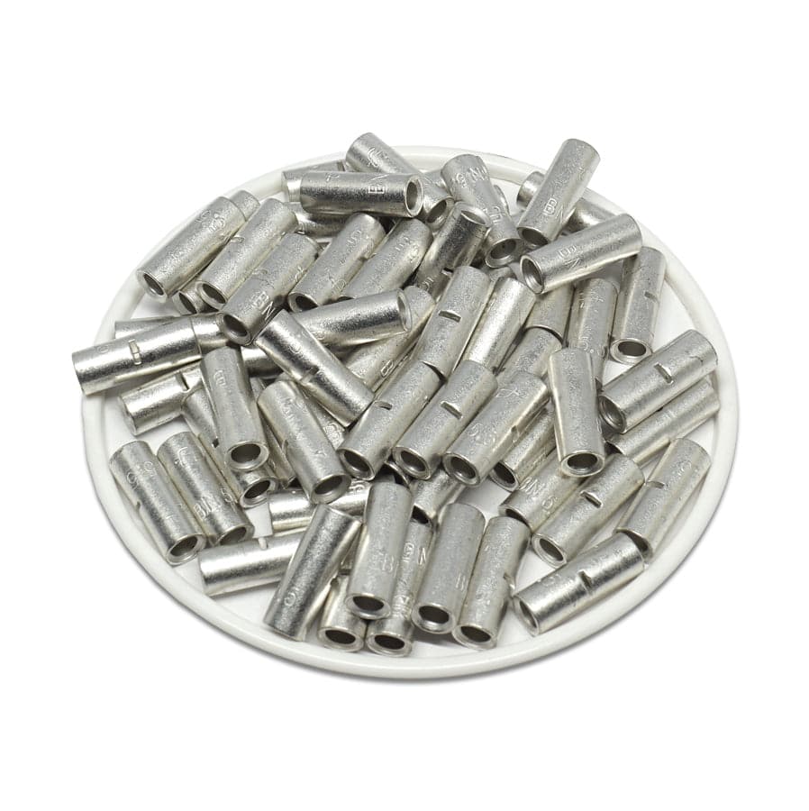 BNT5 - 12-10 AWG Non Insulated Butt Splice Connectors, 9/16" Length, UL Approved, 100 Pieces - Image 2