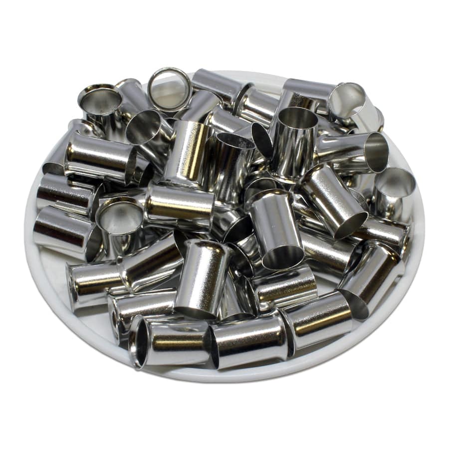 N250012 - 4 AWG Non Insulated Wire Ferrules, 12mm Pin, UL Recognized, 100 Pieces