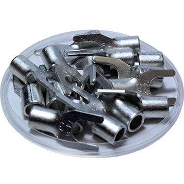 SNB14-8 - 6 AWG Non Insulated Spade Terminals, 5/16" Stud, UL Recognized, 50 Pieces