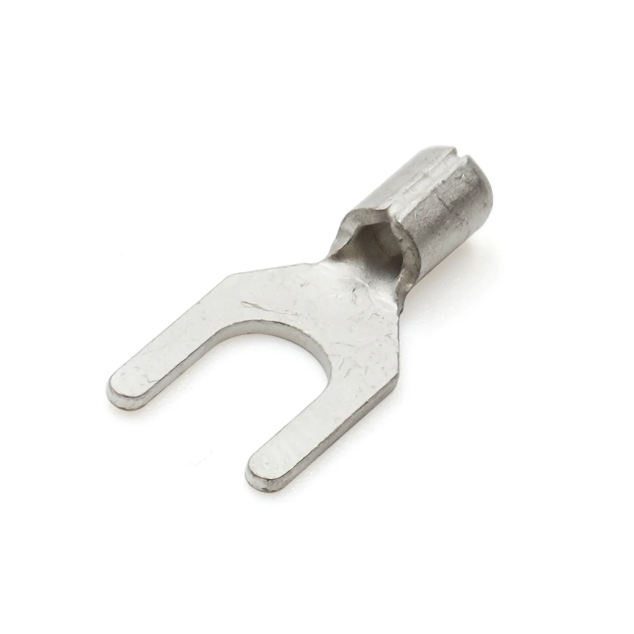 22-16 AWG Non Insulated Spade Terminals, #8 Stud, UL Approved, 100 Pieces - SNBM1-4 - 100 Pieces - Image 2