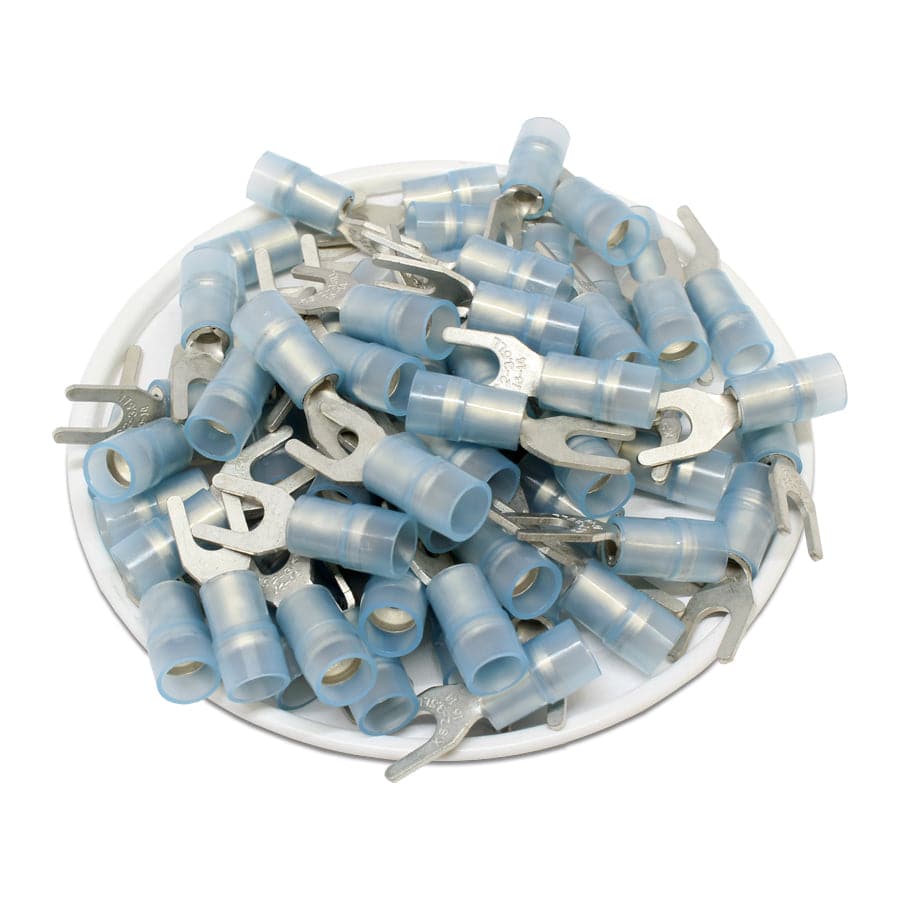 SNYDLL2-3.7 - Nylon Insulated Double Crimp Spade Terminals - 16-14 AWG