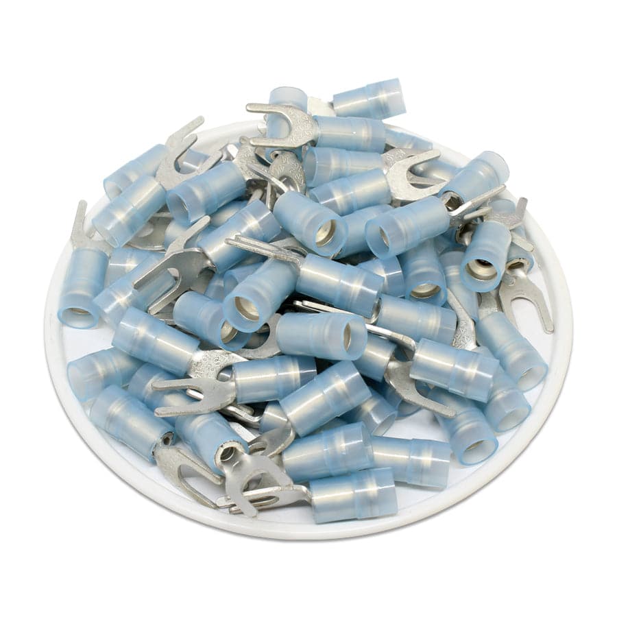 SNYDM2-4 - Nylon Insulated Double Crimp Spade Terminals - 16-14 AWG