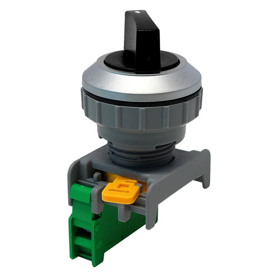 SS30-1/O-BK - Twist Knob Switch - 1 Contact (1/O) - 2 Positions (0-1) - Black