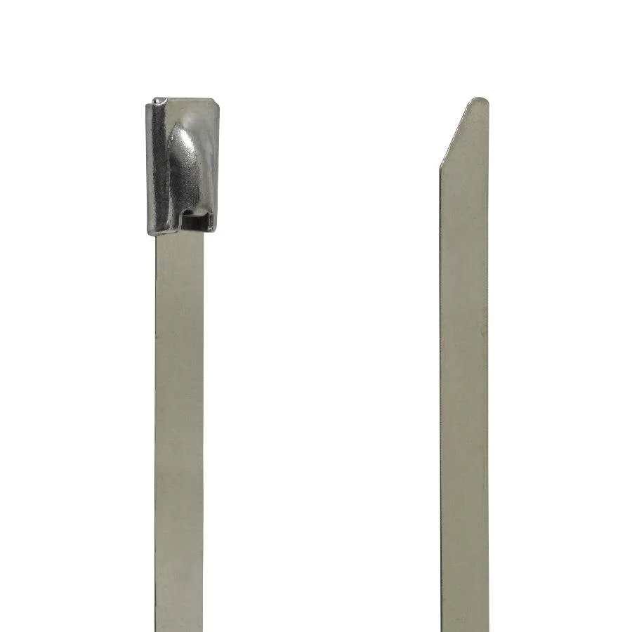 SST125-304 - 5" Standard Stainless Steel Cable Ties, 200lb Tensile Strength, 304 Grade, 50-Pack